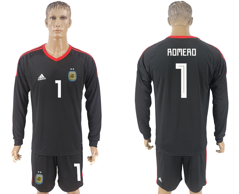 Maillot de foot ARGENTINA LONG SLEEVE SUIT #1 ROMERO 2018 FIFA W